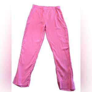 KANYA Diwali Collection Pink Rayon Pull-On Pants - Size M